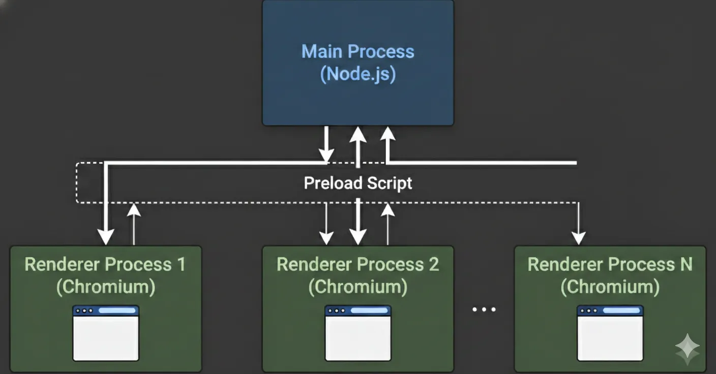 Electron Components Diagram.